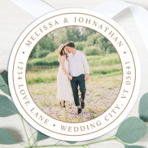 モダンエレガントカスタム差出人住所ラベル