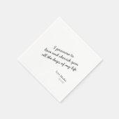 モダンエレガントカスタム結婚シンプルの名を付けて スタンダードカクテルナプキン (角)