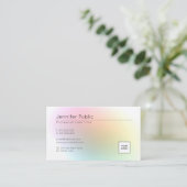 モダンエレガントカラフルテンプレートの追加 名刺 (スタンド正面)