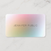 モダンエレガントカラフルテンプレートデザイン 名刺 (正面)