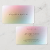 モダンエレガントカラフルテンプレートデザイン 名刺 (正面/裏面)