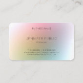 モダンエレガントカラフルテンプレートデザイン 名刺 (裏面)