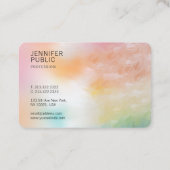 モダンエレガントカラフルテンプレートトレンディー 名刺 (裏面)