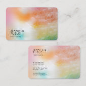 モダンエレガントカラフルテンプレートトレンディー 名刺 (正面/裏面)