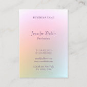 モダンエレガントカラフルテンプレート 名刺 (裏面)