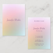 モダンエレガントカラフルテンプレート 名刺 (正面/裏面)