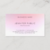 モダンエレガントカラフルプロフェッショナルテンプレート 名刺 (裏面)