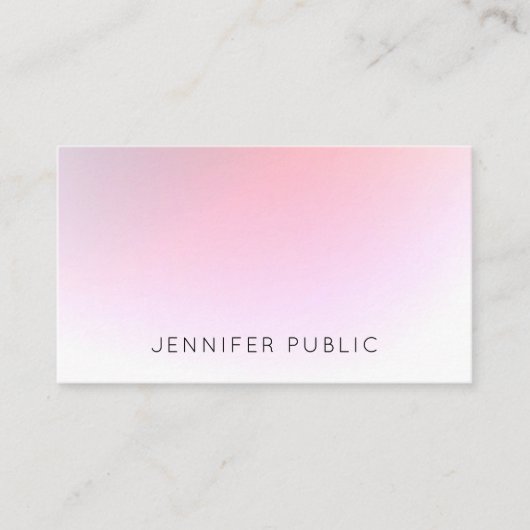 モダンエレガントカラフルプロフェッショナルテンプレート 名刺 (正面)