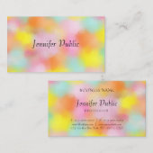 モダンエレガントカラフル抽象芸術トレンディーテンプレート 名刺 (正面/裏面)