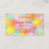 モダンエレガントカラフル抽象芸術トレンディーテンプレート 名刺 (裏面)