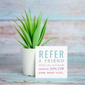 モダンエレガントカラフル美しいサロン紹介カード 紹介カード