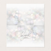 モダンエレガントカラフル《写真》ぼけ味サンキューカード 名刺 (外部フラット)