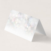 モダンエレガントカラフル《写真》ぼけ味サンキューカード 名刺 (裏面)