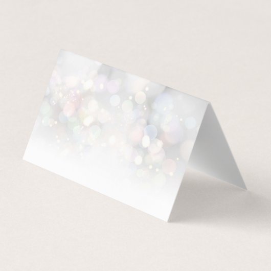 モダンエレガントカラフル《写真》ぼけ味サンキューカード 名刺 (裏面)