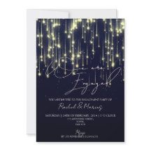 モダンエレガントカリグラフィーエンゲージメントパーティー