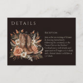 モダンエレガントカントリーウェスタン - 花 エンクロージャーカード (正面)