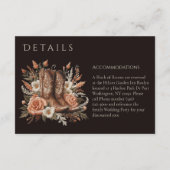 モダンエレガントカントリーウェスタン - 花 エンクロージャーカード (裏面)