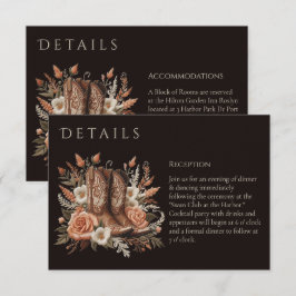 モダンエレガントカントリーウェスタン - 花 エンクロージャーカード