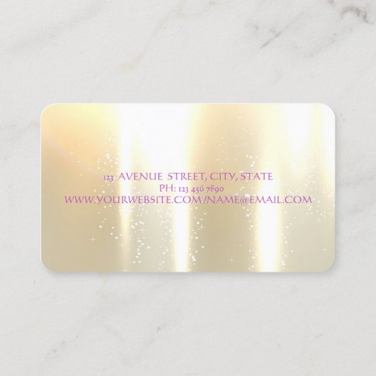 モダンエレガントガーリーおもしろい恋のフラミンゴ 名刺 (裏面)