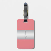 モダンエレガントガーリーの ラゲッジタグ (裏面縦)