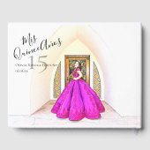 モダンエレガントキンセアニェラ15誕生日写真 ゲストブック (裏面)