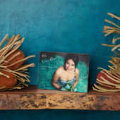 モダンエレガントキンセアニェラ15誕生日写真 フォトプラーク (側面)