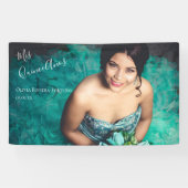 モダンエレガントキンセアニェラ15誕生日写真 横断幕 (横)