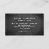 モダンエレガントクラシックシャルボードドラゴンフライ 名刺 (裏面)