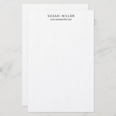 モダンエレガントクラシック黒の文房具 便箋 (正面/裏面)