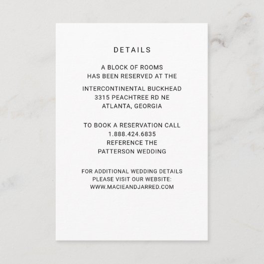 モダンエレガントクラシック エンクロージャーカード (正面)