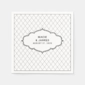 モダンエレガントクラシック スタンダードカクテルナプキン (正面)