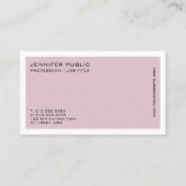 モダンエレガントクリエイティブトレンディーバラカラーデザイン 名刺 (裏面)