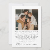 モダンエレガントクリスマス 招待状 (裏面)