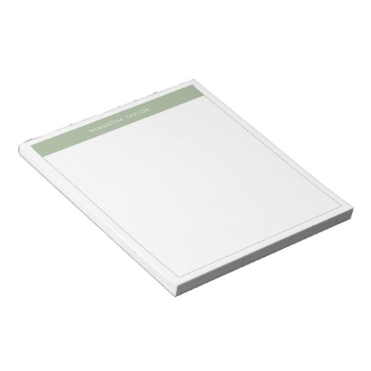 モダンエレガントゲリシンプルン縁ど名 ノートパッド (アングル)