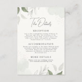 モダンエレガントゲリ離れン結婚詳細 エンクロージャーカード (正面)