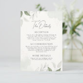 モダンエレガントゲリ離れン結婚詳細 エンクロージャーカード (スタンド正面)