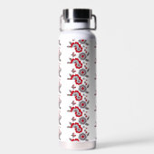 モダンエレガントシックな花 ウォーターボトル (背面)