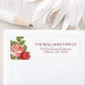 モダンエレガントシック水彩植物性フローラ ラベル (インサイチュ)