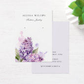 モダンエレガントシック水色フローラ表示カード (デスク)