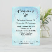 モダンエレガントシンプルお祝い 招待状 (スタンド正面)