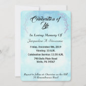 モダンエレガントシンプルお祝い 招待状 (正面)