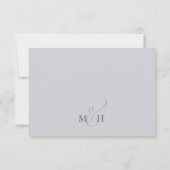 モダンエレガントシンプルアイボリー食の選択 出欠カード (裏面)