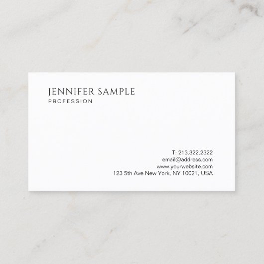 モダンエレガントシンプルカラフルプロフェッショナル 名刺 (裏面)