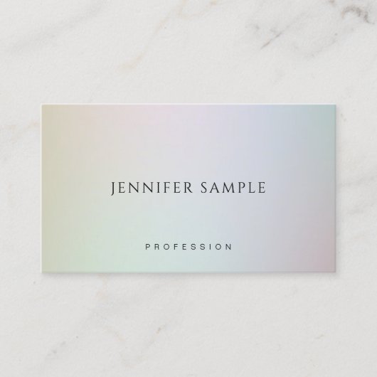 モダンエレガントシンプルカラフルプロフェッショナル 名刺 (正面)