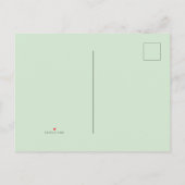 モダンエレガントシンプルカラフル結婚フローラ インビテーションポストカード (裏面)