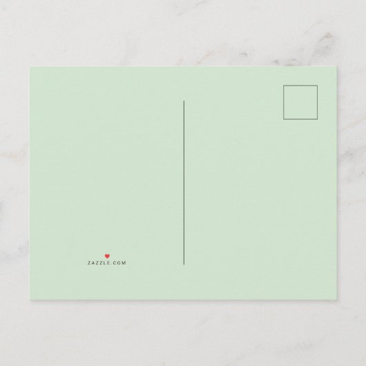 モダンエレガントシンプルカラフル結婚フローラ インビテーションポストカード (裏面)