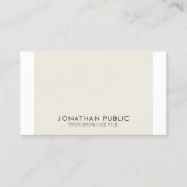 モダンエレガントシンプルクリエイティブプレーンプロフェッショナル 名刺 (正面)