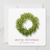 モダンエレガントシンプルシックリース シーズンカード (正面)