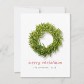 モダンエレガントシンプルシックリース シーズンカード (正面)