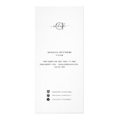 モダンエレガントシンプルスパサロン価格表 ラックカード (正面)